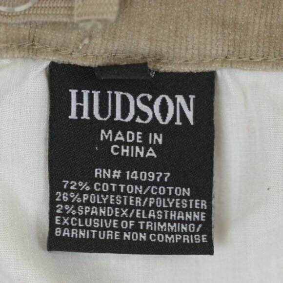 Hudson Jeans Girls Size 10 Tan Corduroy Adjustable Waist Skinny Jeans - Picture 9 of 11